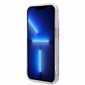 Komplekts Guess GUBPP14MH4EACSB apvalks + lādētājs iPhone 14 Plus 6.7" zils/zils cietais apvalks 4G Print Magnētiskais