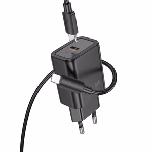 Phone charger Hoco USB C QC PD 30W + cable USB C to Lightning N62 black