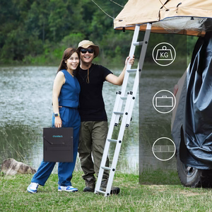 Choetech SC009-V2 saules salokāms lādētājs 100W USB-C / 2x USB-A PD QC - melns