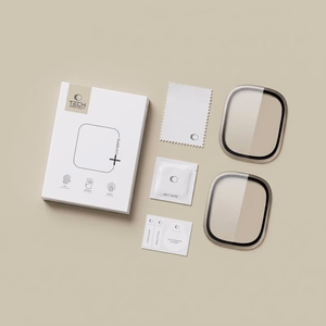 Tech-Protect rūdīts stikls 2 gab. Apple Watch Ultra 49mm sudraba un melns