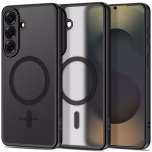 Tech-Protect BasicMag MagSafe Maciņš for Samsung Galaxy S26 - caurspīdīgs melns