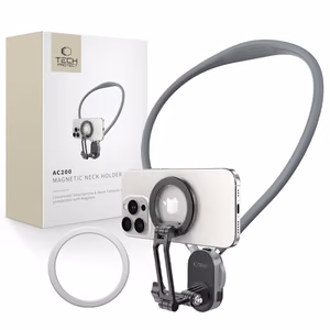 Tech-Protect AC200 magnētiskais MagSafe turētājs telefonam, GoPro, DJI pelēks