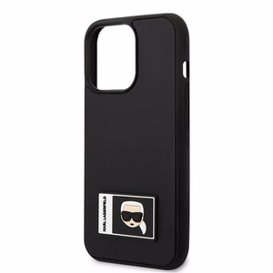 Karl Lagerfeld Ikonik Patch apvalks iPhone 13 Pro Max - melns