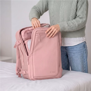Tech-Protect Defender S50 mugursoma Ryanair un Wizzar, 20L klēpjdatoram - rozā