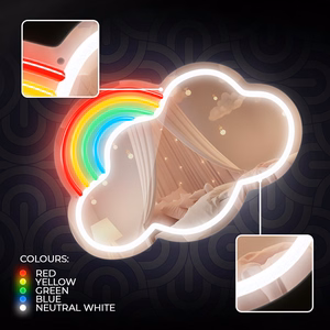 Neon MIRROR LED CLOUD multicolor FMNE05 Forever Light