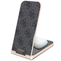 Guess 4G MagSafe MagSafe salokāms 2in1 15W induktīvais lādētājs - melns