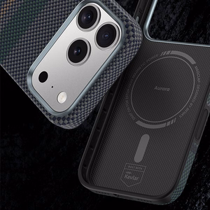 Benks Magnetic Armor Pro Aurora 600D kevlara vāciņš (C.K.FL.AP.SR.A072) iPhone 18 Pro / 17 Pro ar kameras vadības pogu