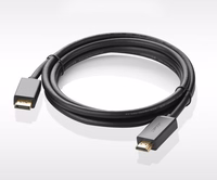 Kabeļa Ugreen DP101 DisplayPort uz HDMI 2.0m melns
