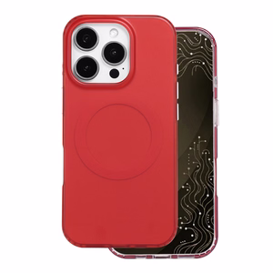 Tecto Shield Mistiq Mag vāciņš iPhone 16 Pro 6,3", sarkans