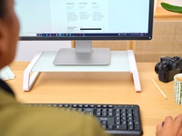 Trust Monta - Tempered glass monitor stand (balts)