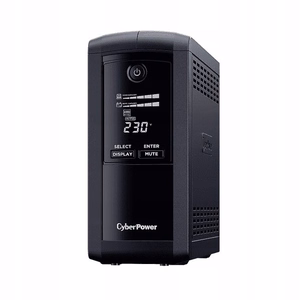 CyberPower Tracer III VP1600ELCD-FR nepārtrauktās barošanas avots (UPS), Line-Interactive, 1,6 kVA, 900 W, 5 AC kontaktligzdas