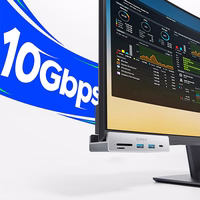 Orico MH5PC USB-C / 2x USB-A 3.2 + 1x USB-C 3.2 + 1x SD&TF - sudraba krāsā