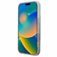Guess IML 4G Magnētiskais viedtālruņa apvalks iPhone 16 Pro - melns