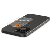 Spigen Optik Pro GLAS.TR „EZ FIT“ kameras aizsargs 2-PACK iPhone 16 Pro / Pro Max - brūna
