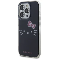 Hello Kitty IML Kitty Face viedtālruņa apvalks iPhone 15 Pro - melna