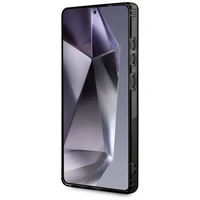 AMG Divu slāņu rombu Magnētiskais viedtālruņa apvalks Samsung Galaxy S25 Ultra - melns/sarkans