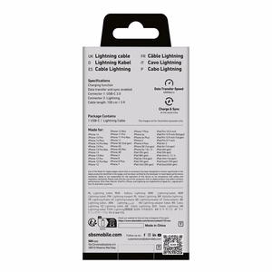 SBS TECABLELIGTC1W USB-C - Lightning Cable MFi Certified, 1m - White