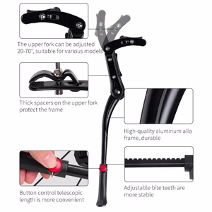Rockbros JC1005BK velosipēda atbalsta kājiņa - melna