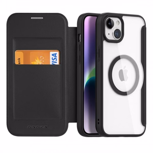 Dux Ducis Skin X Pro Magnētiskais Atveramais MagSafe apvalks iPhone 15 Pro - melns
