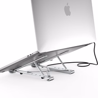 Choetech statīvs daudzfunkcionāla stacija klēpjdatoram PD / USB-C HDMI (4K / 30Hz) / 2xUSB-A / 1xUSB-C / 1xSD / 1xTF melns (HUB-M43)