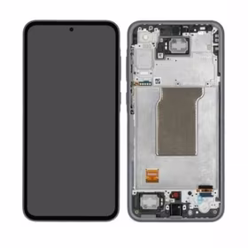 LCD displejs saderīgs ar Samsung A356 A35 5G ar rāmi / Navy / HQ