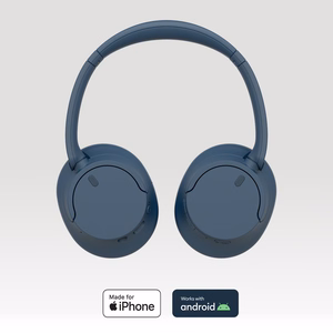 Sony WH-CH720 austiņas vadu un bezvadu galvasstienis zvaniem/mūzikai USB Type-C Bluetooth zilas