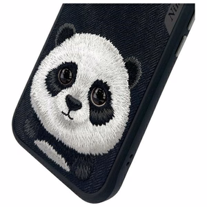 Nimmy Big Eyed Pet 2.0 pandas apvalks iPhone 15 - melns