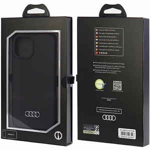 Audi Silikona apvalks iPhone 15 - melns