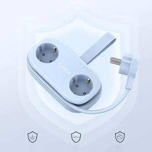 Orico AP3 65W GaN 6in1 strāvas sadalītājs 2x AC + 2x USB-A + 2x USB-C - zils