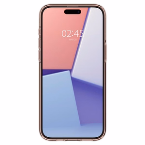 Spigen Crystal Flex viedtālruņa apvalks iPhone 15 Pro Max - rozā/caurspīdīgs