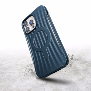 Raptic X-Doria Clutch viedtālruņa apvalks iPhone 14 Pro Max ar Magnētisko zilu aizmugurējo pārklājumu