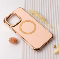 Circle Glam Mag korpuss priekš iPhone 16 Plus 6,7" rozā krāsā