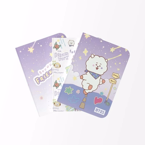 BT21 RJ A6 piezīmju grāmatiņu komplekts, 3 gab.