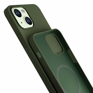 3mk Hardy Silicone MagApvalks iPhone 15 Plus - zaļš