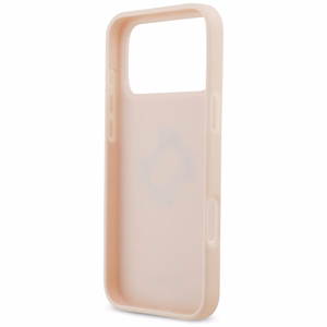 Guess Graudains Liels 4G un Klasiskais Logotips viedtālruņa apvalks iPhone 17 Pro Max - rozā
