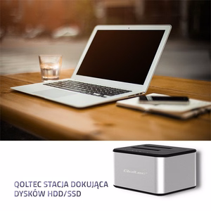 Qoltec 5316 HDD/SSD Dokstacija 2x 2.5"/3.5" SATA USB 3.0 Klonēšana