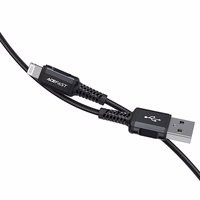 Acefast MFI USB - Lightning kabelis 1.8m, 2.4A melns (C4-02 A melns)
