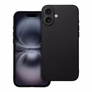 Matēts viedtālruņa apvalks IPHONE 16 Plus - melns