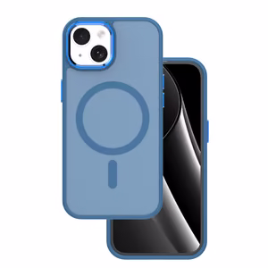 Frozen Magnētiskais viedtālruņa apvalks iPhone 15 6,1" tumši zils
