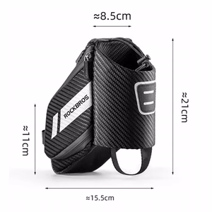 Rockbros C32BK sēdekļa soma 1.5 l ar kabatu pudelei - melna