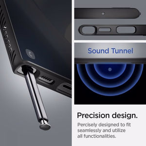 Spigen Liquid Air viedtālruņa apvalks Samsung Galaxy S22 Ultra - Matēts melns