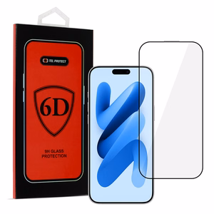 Aizsargstikls Tel Protect Full Glue 6D paredzēts IPHONE 17 AIR melns