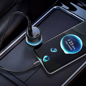 Automašīnas lādētājs Hoco Z69B, USB-A + 2 × USB-C, PD QC3.0, 57 W, melns