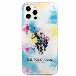 US Polo USHCP12MPCUSML Tie & Dye Collection vāciņš ierīcei iPhone 12 / 12 Pro 6.1", daudzkrāsains