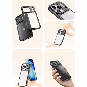 Rock Guard Lens Protection Series maciņš priekš iPhone 17 caurspīdīgs melns