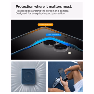 Spigen AirSkin Aramid MagFit MagSafe maciņš modelim Samsung Galaxy Z Flip 8 – tumši zils