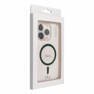 Drop Glue Krāsains Gredzens Magnētiskais Viedtālruņa apvalks saderīgs ar MagSafe SAMSUNG S26 Ultra tumši zaļa