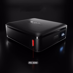 Внешний аккумулятор SBS HD 30 Вт 10000 мАч USB-C с ЖК-дисплеем — чёрный