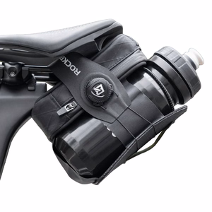 Rockbros P010 0.2L velosipēda sēdekļa soma ar 0.6L pudeles turētāju - melna