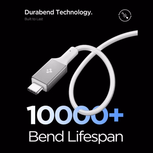 Spigen Essential EB10015CC USB-C / USB-C 100W 150 cm kabelis - Balts